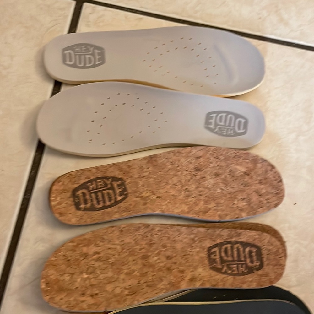 Hey dude shoes Wendy mono funk size 7-8 38EU or  memory foam replacement inserts